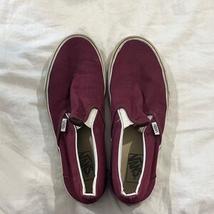 Vans Burgundy Slip-On Sneakers